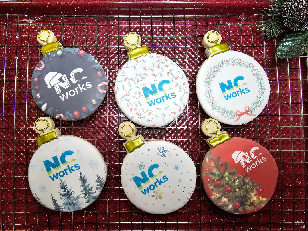 Logo ornament cookies